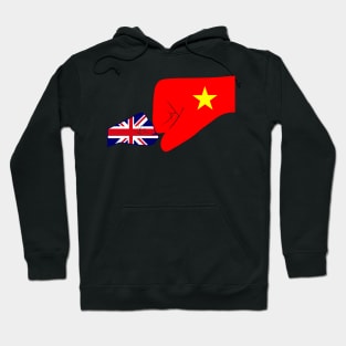 UK & Vietnam Baby Fist Bump Patriot Flag Series Hoodie